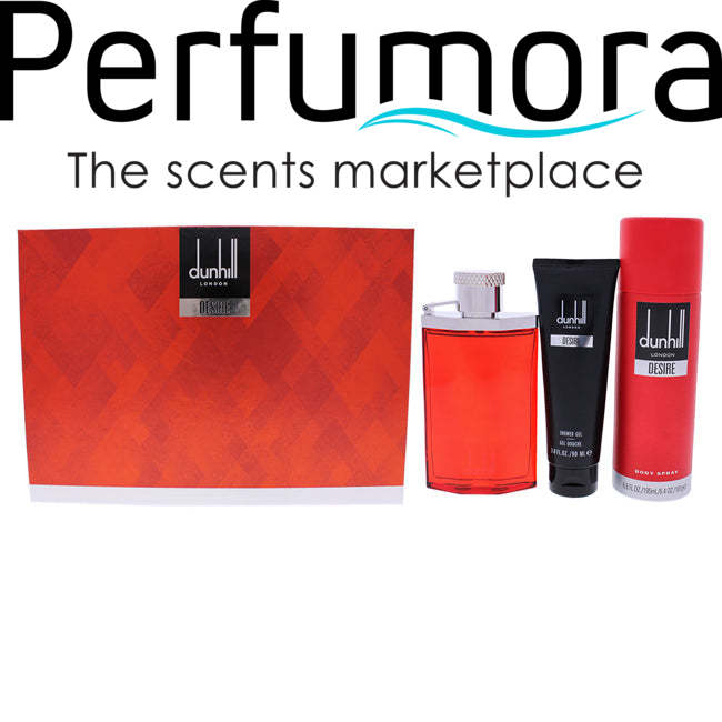 Desire Red London by Alfred Dunhill for Men - 3 Pc Gift Set