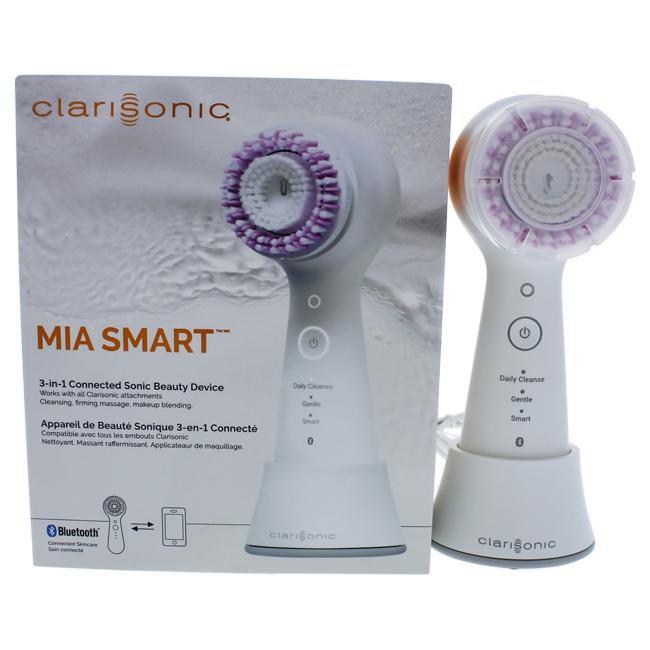 Mia Smart 3-In-1 Connected Sonic Beauty Device - White by Clarisonic for Unisex - 1 Pc Cleansing Bru
