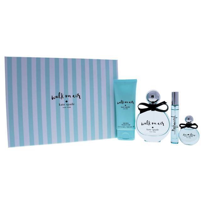 Walk On Air by Kate Spade for Women - 4 Pc Gift Set 3.4oz EDP Spray, 0.34oz EDP Spray, 0.25oz EDP Sp