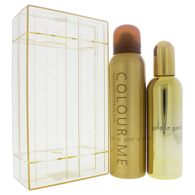 Colour Me Gold by Milton-Lloyd for Men - 2 Pc Gift Set