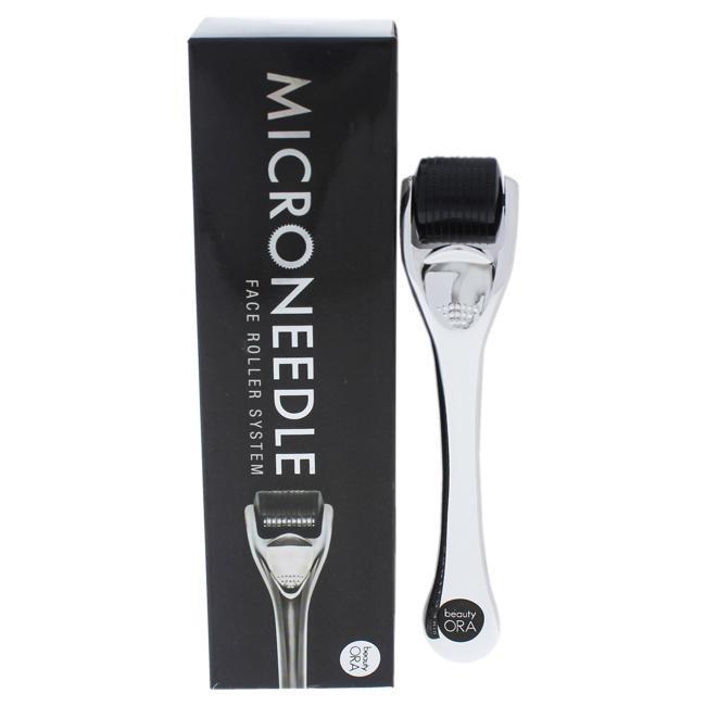 Microneedle Face Roller System - Black-Silver by ORA for Unisex - 0.25 mm Needle