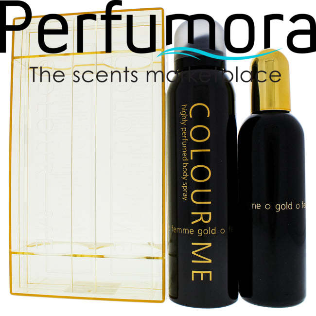 Colour Me Femme Gold by Milton-Lloyd for Women - 2 Pc Gift Set 