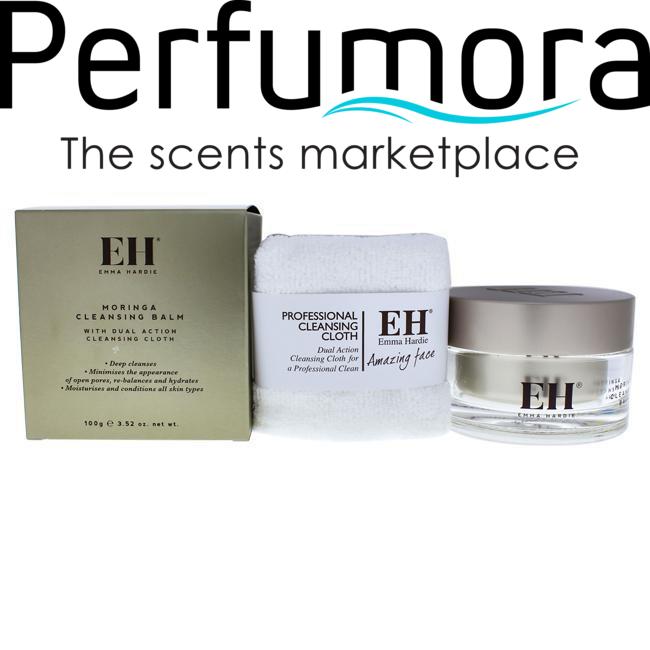 Moringa Cleansing Balm with Cleansing Cloth by Emma Hardie for Women - 3.52 oz Cleanser