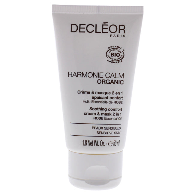 Harmonie Calm Organic Soothing Comfort 2-In-1 Cream and Mask by Decleor for Unisex - 1.8 oz Cream