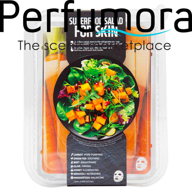 Superfood Salad Facial Sheet Mask For Skin - Carrot by Farm Skin for Unisex - 7 x 0.84 oz Mask