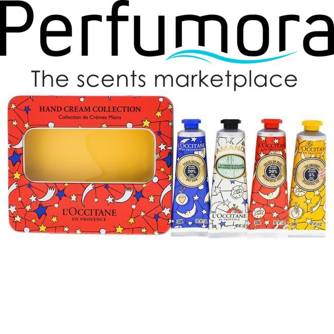Hand Cream Collection by LOccitane for Unisex - 4 Pc 4 x 1oz Shea Rose , Shea, Shea Delightful Tea,