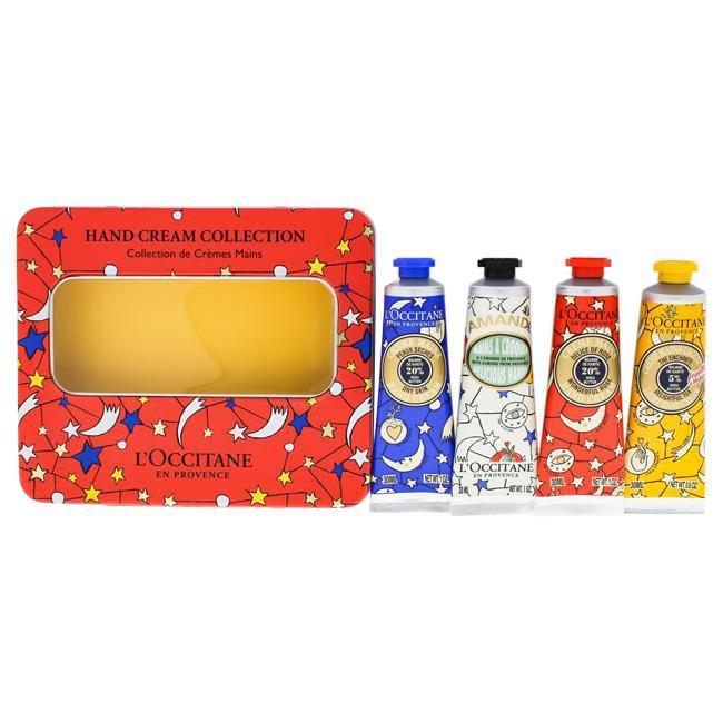 Hand Cream Collection by LOccitane for Unisex - 4 Pc 4 x 1oz Shea Rose , Shea, Shea Delightful Tea,
