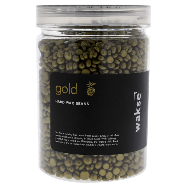 Gold Hard Wax Beans by Wakse for Unisex - 12.8 oz Wax