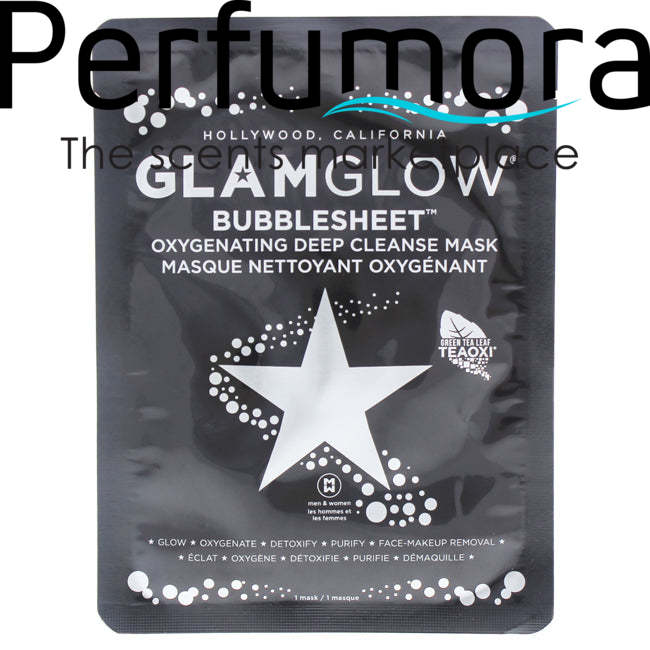 Bubblesheet Oxygenating Deep Cleanse Mask by Glamglow for Women - 1 Pc Mask
