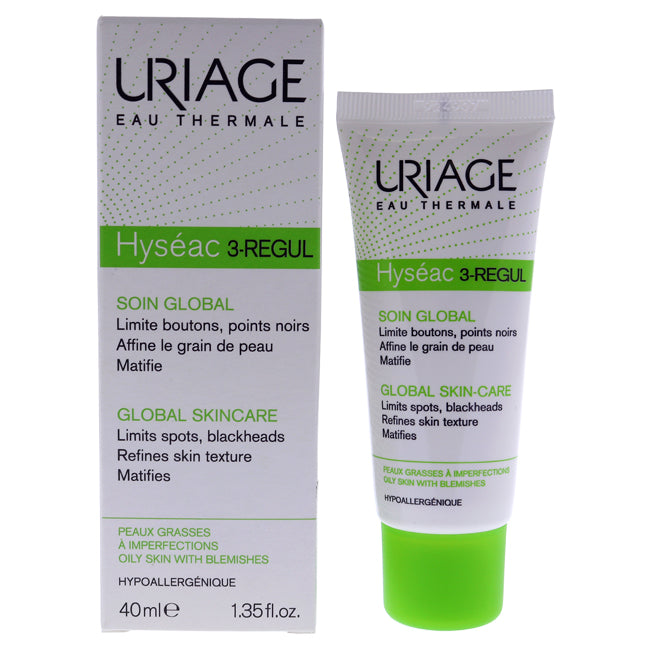 Hyseac - 3-Regul Global Skincare Cream by Uriage for Unisex - 1.35 oz Cream