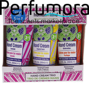 Hand Cream Trio by Human+Kind for Unisex - 3 x 1.7 oz Watermelon, Tropical Fresh, Lavender