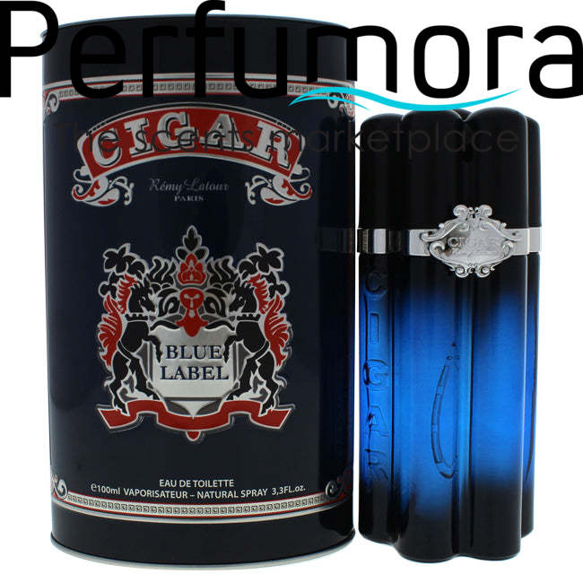 Cigar Blue Label by Remy Latour for Men -  Eau de Toilette Spray