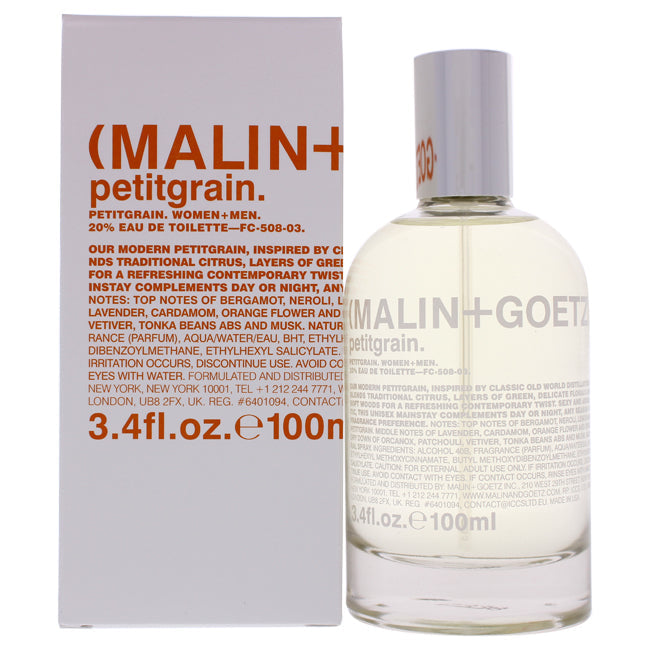 Petitgrain by Malin + Goetz for Unisex -  Eau de Toilette Spray