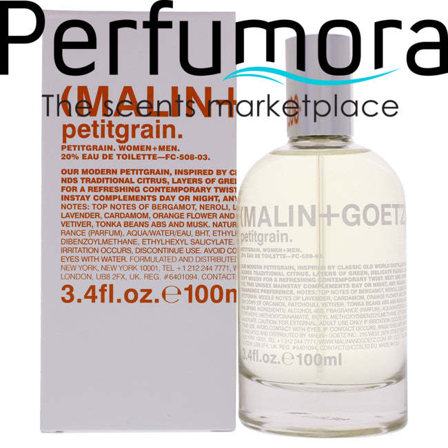 Petitgrain by Malin + Goetz for Unisex -  Eau de Toilette Spray