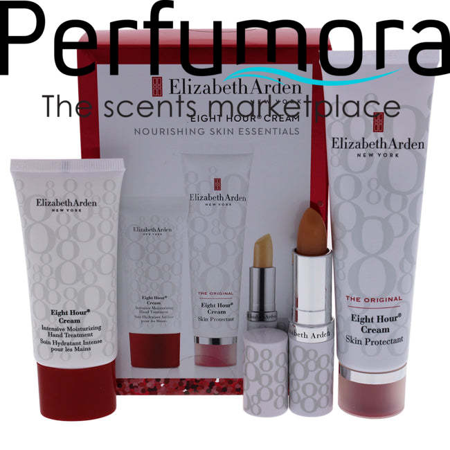 Eight Hour Cream Skin Protectant Original Set by Elizabeth Arden for Women - 3 Pc 1.7oz Skin Protectant Original, 13oz Lip Protectant Stick Sunscreen SPF 15, 1oz Intensive Moisture Hand Treatment