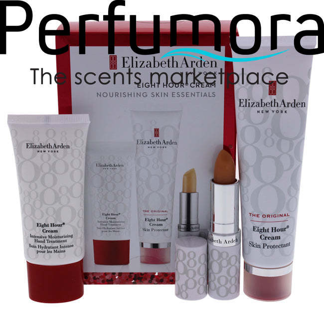 Eight Hour Cream Skin Protectant Original Set by Elizabeth Arden for Women - 3 Pc 1.7oz Skin Protectant Original, 13oz Lip Protectant Stick Sunscreen SPF 15, 1oz Intensive Moisture Hand Treatment