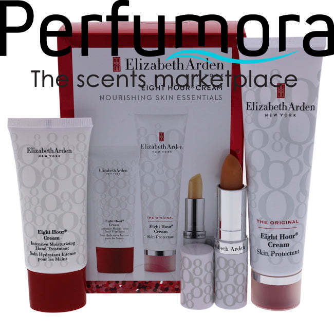 Eight Hour Cream Skin Protectant Original Set by Elizabeth Arden for Women - 3 Pc 1.7oz Skin Protectant Original, 13oz Lip Protectant Stick Sunscreen SPF 15, 1oz Intensive Moisture Hand Treatment