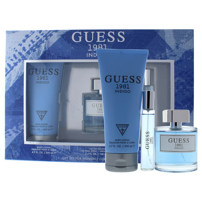 Guess 1981 Indigo by Guess for Women - 3 Pc Gift Set