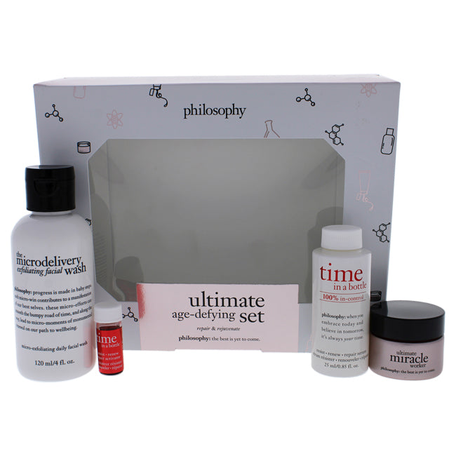 Ultimate Age Defying Kit by Philosophy for Unisex - 4 Pc 