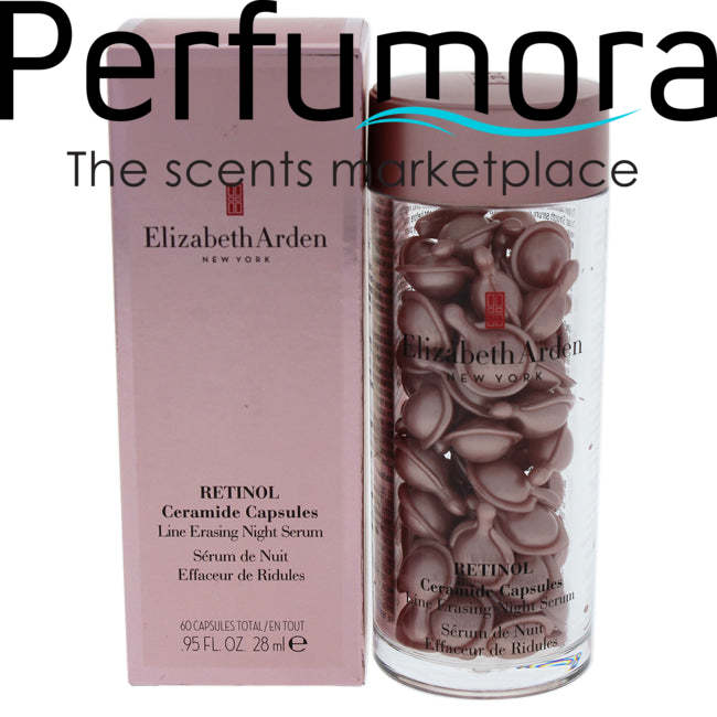 Ceramide Capsules Line Erasing Night Serum by Elizabeth Arden for Women - 60 Count Capsules