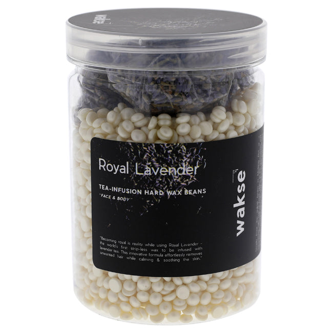 Royal Lavender Tea Infusion Hard Wax Beans by Wakse for Unisex - 10 oz Wax