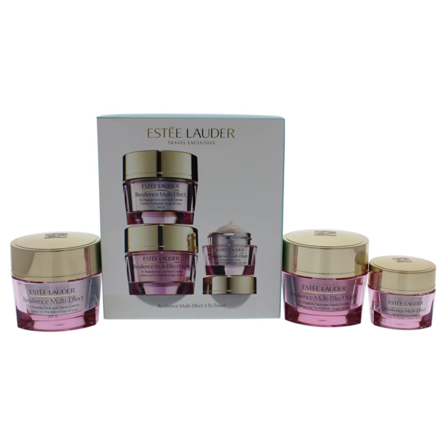 Resilience Multi-Effect Set by Estee Lauder for Unisex - 3 Pc 1.7oz Tri-Peptide Face and Neck Cream SPF 15, 1.7oz Tri-Peptide Face and Neck Cream, 0.5 oz Tri-Peptide Eye Cream