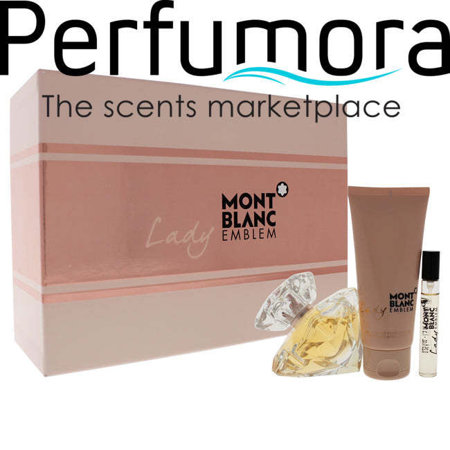 Mont Blanc Lady Emblem by Mont Blanc for Women - 3 Pc Gift Set