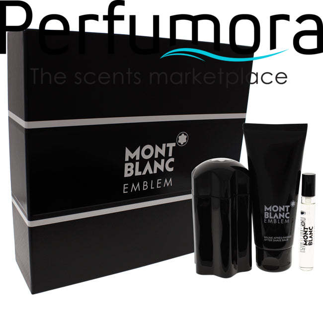 Mont Blanc Emblem by Mont Blanc for Men - 3 Pc Gift Set
