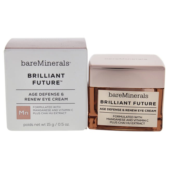 Brilliant Future Age Defense and Renew Eye Cream by bareMinerals for Unisex - 0.5 oz Cream