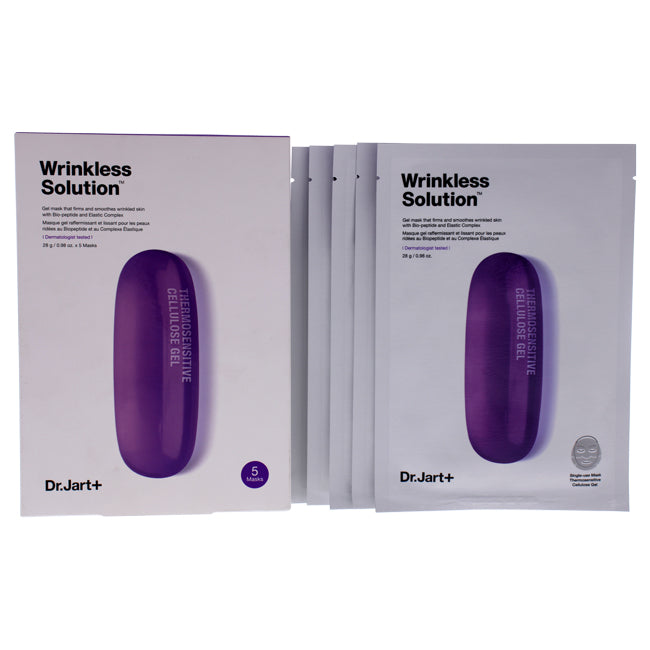 Wrinkless Solution Gel Mask by Dr. Jart+ for Unisex - 5 Pc Mask