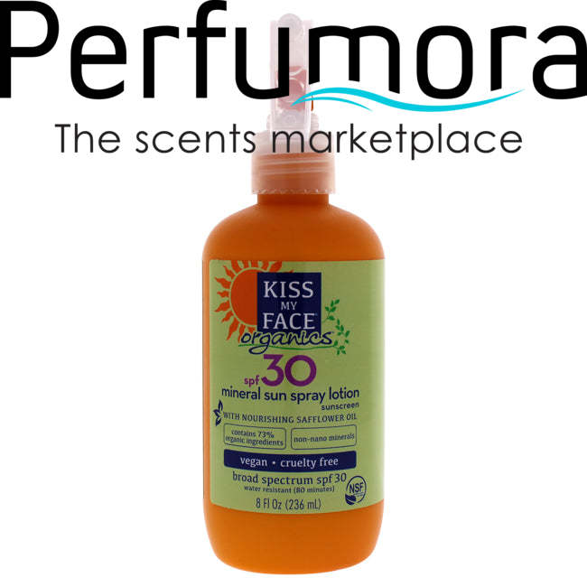 Organics Mineral Sun Lotion Sunscreen SPF 30 by Kiss My Face for Unisex - 8 oz Sunscreen