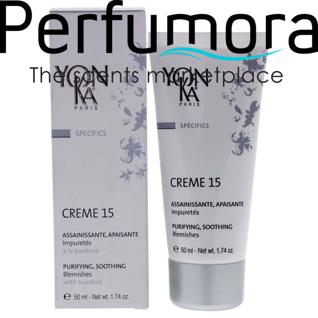 Creme 15 Purifying and Soothing Blemishes by Yonka for Unisex - 1.74 oz Treatment