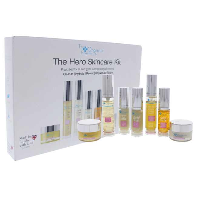 Hero Skin Care Kit by The Organic Pharmacy for Unisex - 7 Pc 