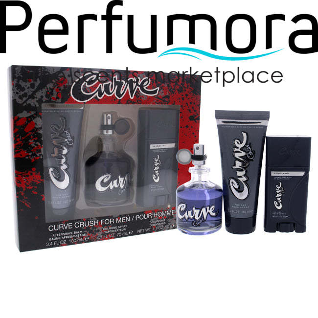 Curve Crush by Liz Claiborne for Men - 3 Pc Gift Set