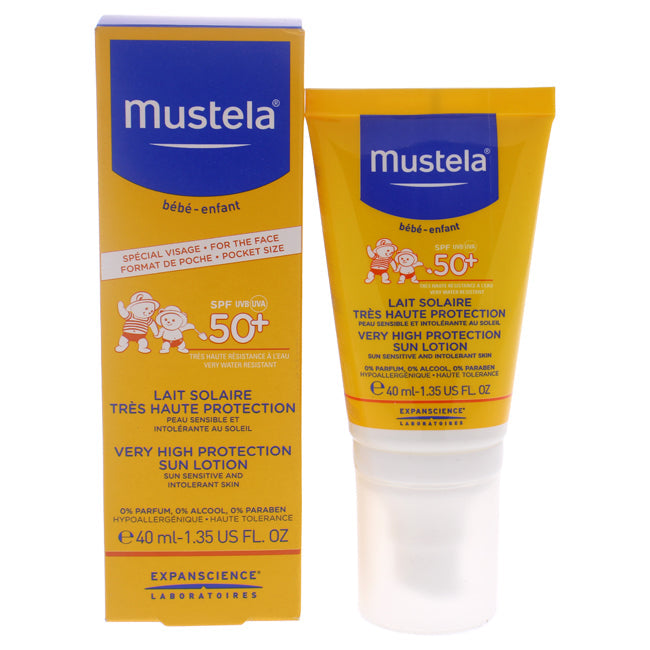 Very High Protection Sun Lotion - SPF 50 by Mustela for Kids - 1.35 oz Lotion