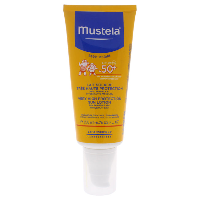 Very High Protection Sun Lotion - SPF 50 by Mustela for Kids - 6.76 oz Lotion