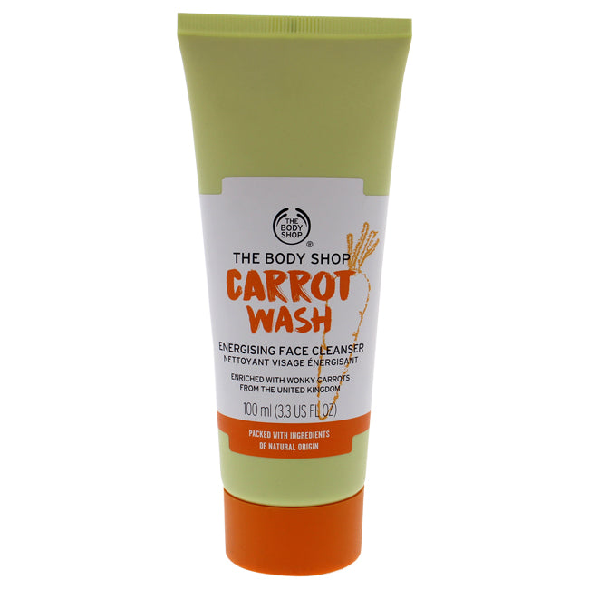 Carrot Wash Energizing Face Cleanser by The Body Shop for Unisex - 3.3 oz Cleanser