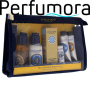 Shea Essentiels Beauty Set by LOccitane for Unisex - 6 Pc Set 2.5oz Shea Body Shower Oil, 2.5oz Shea Body Rich Lotion, 1oz Light Conforting Cream, 0.07oz Shea Butter Lip Balm, 1oz Shea Dry Skin Hand Cream, 1oz Shea Dry Skin Foot Cream