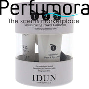 Moisturizing Travel Collection Kit by Idun Minerals for Women - 3 Pc 1oz Cleansing Face and Eye Lotion, 0.5oz Moisturizing Serum, 0.5oz Day Cream
