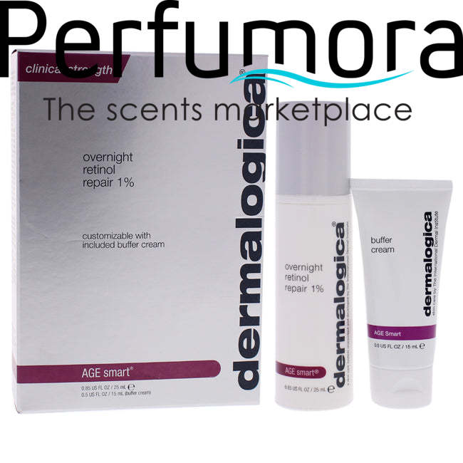 Overnight Retinol Repair Kit by Dermalogica for Unisex - 2 Pc 1oz Retinol Repair Cream, 0.5oz Buffer Cream