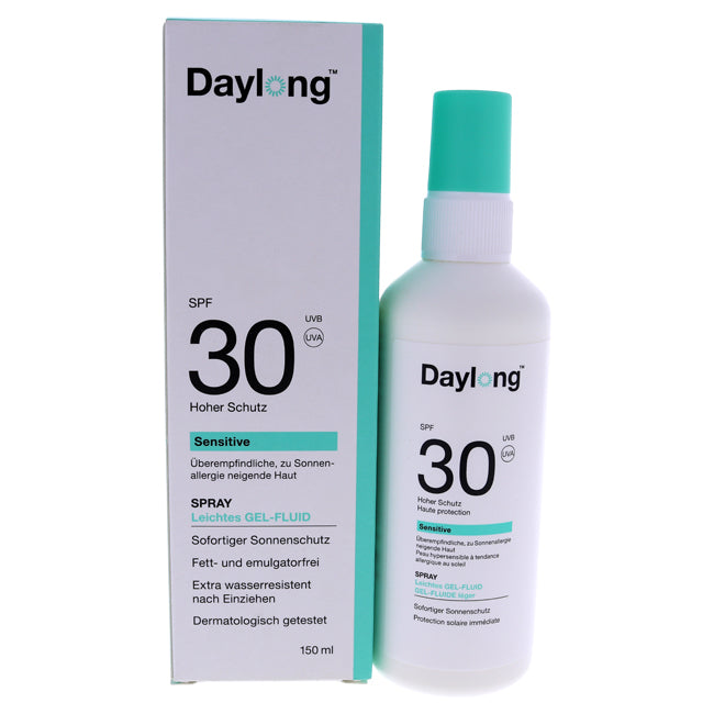 Sensitive Gel-Fluid Spray SPF 30 by Daylong for Unisex - 5 oz Spray