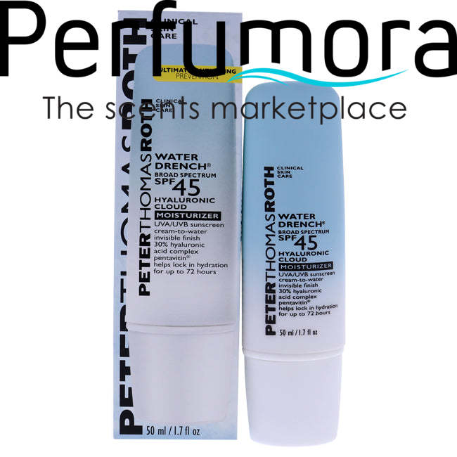 Water Drench Cloud Cream Moisturizer SPF 45 by Peter Thomas Roth for Unisex - 1.7 oz Cream