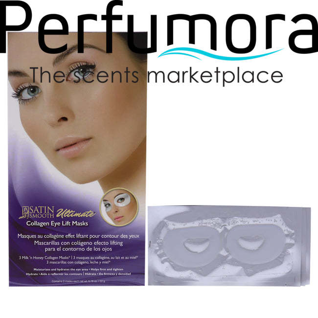 Ultimate Collagen Eye Lift Mask by Satin Smooth for Women - 3 Pc Mask
