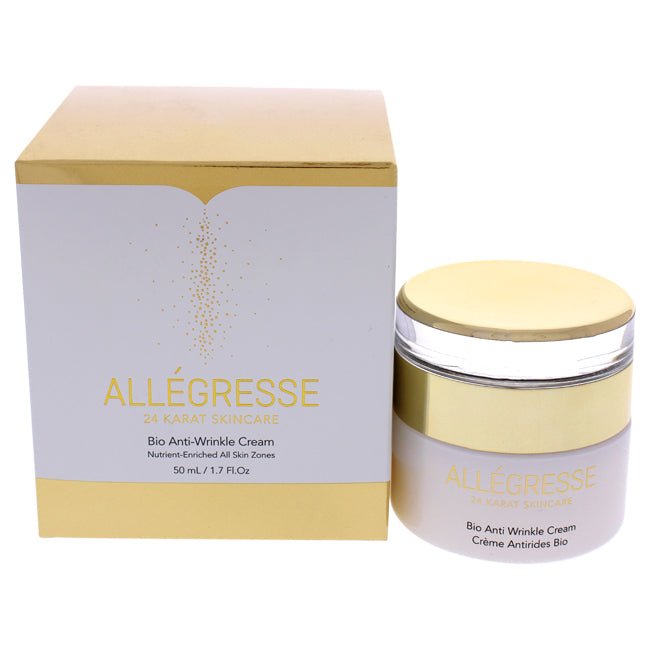 Bio Anti Wrinkle Cream by Allegresse 24K for Unisex - 1.7 oz Cream