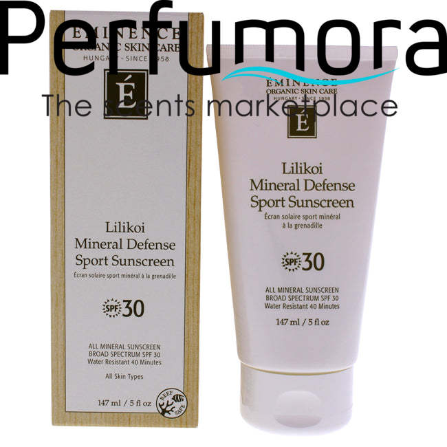 Lilikoi Mineral Defense Sport SPF 30 by Eminence for Unisex - 5 oz Sunscreen