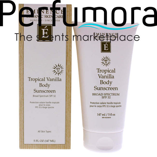 Tropical Vanilla Body Sunscreen SPF 32 by Eminence for Unisex - 5 oz Sunscreen