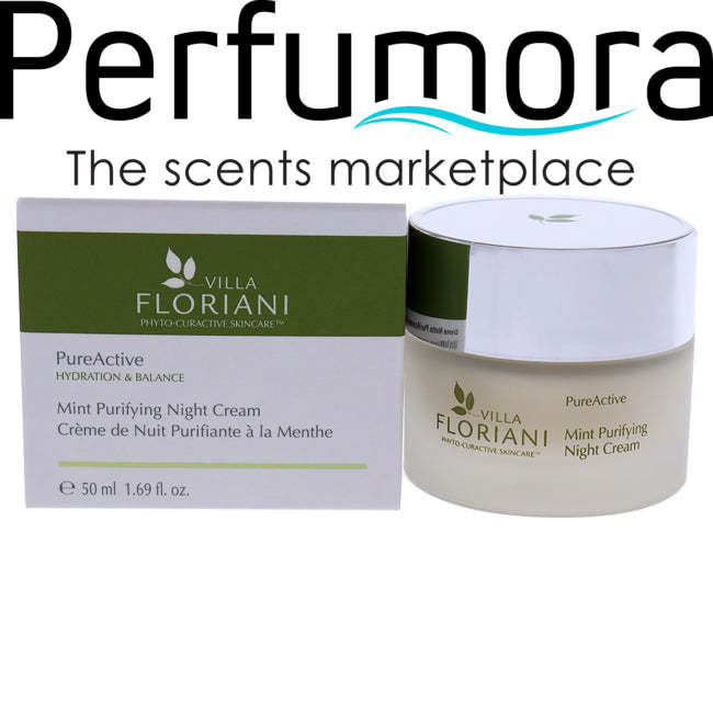 PureActive Purifying Night Cream - Mint by Villa Floriani for Unisex - 1.69 oz Cream