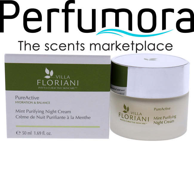 PureActive Purifying Night Cream - Mint by Villa Floriani for Unisex - 1.69 oz Cream