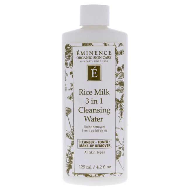 Rice Milk 3-In-1 Cleansing Water by Eminence for Women - 4.2 oz Cleanser