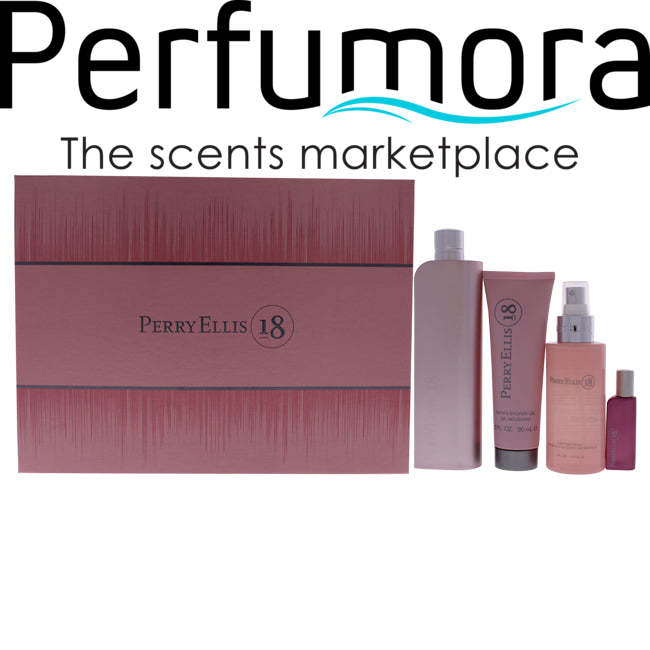 Perry Ellis 18 by Perry Ellis for Women - 4 Pc Gift Set